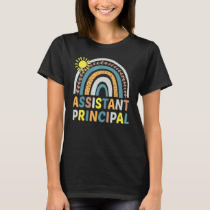 Assistant Principal Rainbow  Job Title School Work T-Shirt