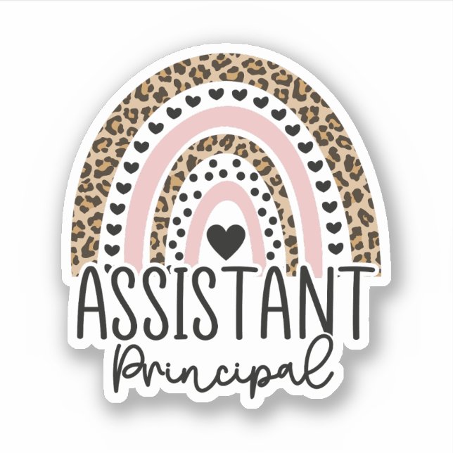 Assistant Principal Rainbow, Principal Gifts Sticker (Front)