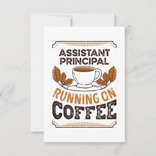 Assistant Principal running on Coffee Caffeine Gif Card