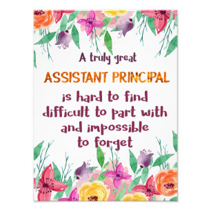 Assistant Principal Secretary Appreciation Thank Photo Print