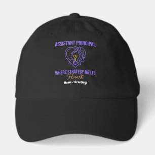 Assistant Principal Strategy Meets Heart Design Hat