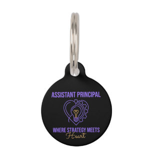 Assistant Principal Strategy Meets Heart Design Pet ID Tag