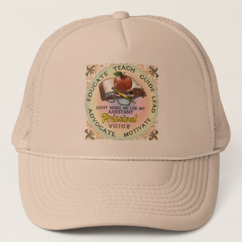 Assistant Principal Voice custom name hat 