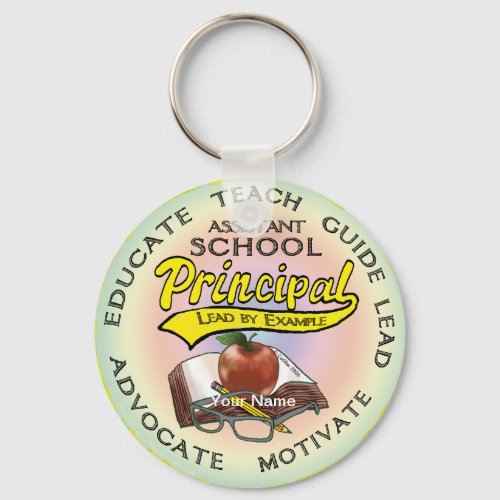 Assistant Printicpal Guide custom name Keychain