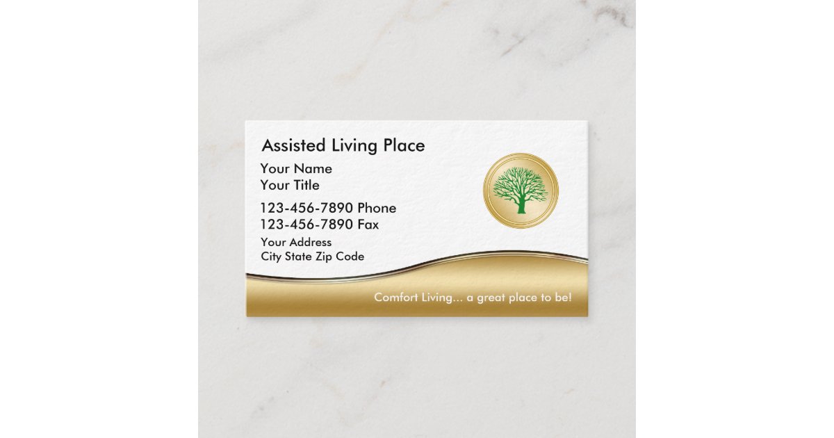 Assisted Living Business Card | Zazzle