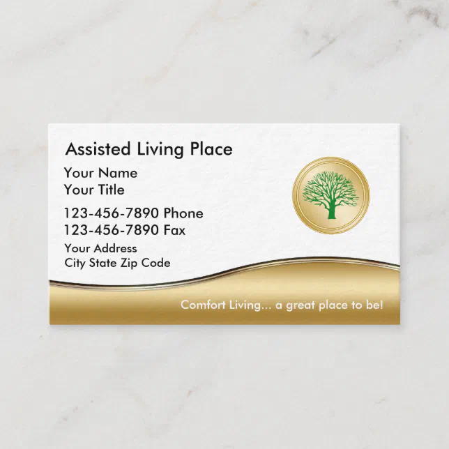 Assisted Living Business Card | Zazzle