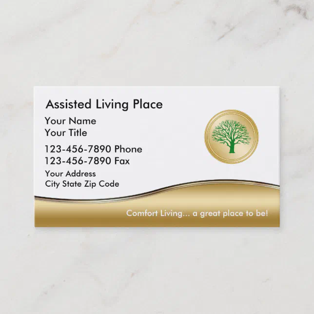 Assisted Living Business Card | Zazzle