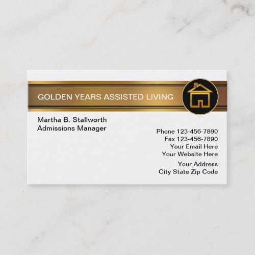 Assisted Living Business Cards