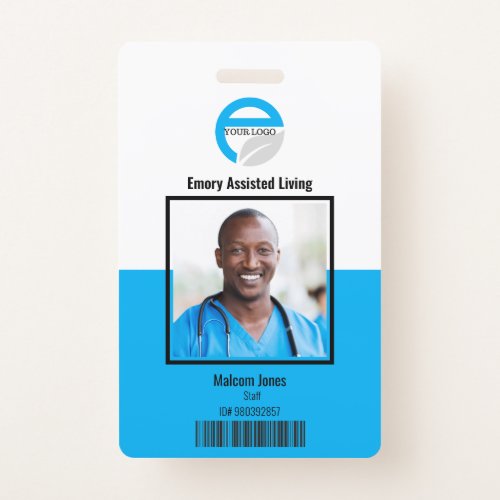 Assisted Living Facility Staff ID Photo Badge