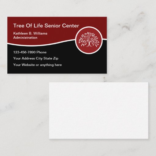 Assisted Living For Seniors Business Card Zazzle