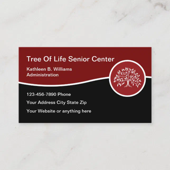 Assisted Living For Seniors Business Card Zazzle