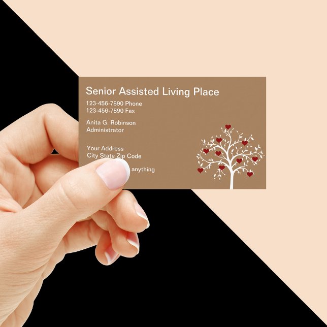 Assisted Living Modern Business Cards (Creator Uploaded)