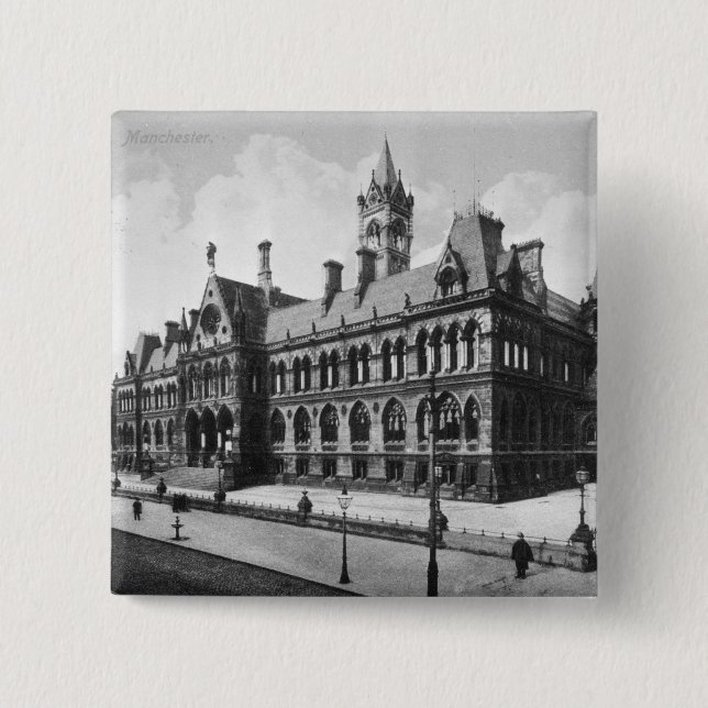 Assize Courts, Manchester, c.1910 Button (Front)