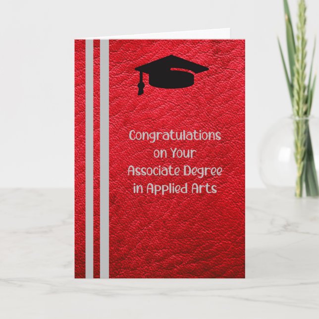 Associate Degree Card in Applied Arts (Front)