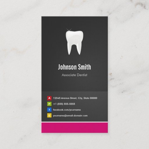Customizable Associate Dentist - Dental Creative Innovative Business Card Template