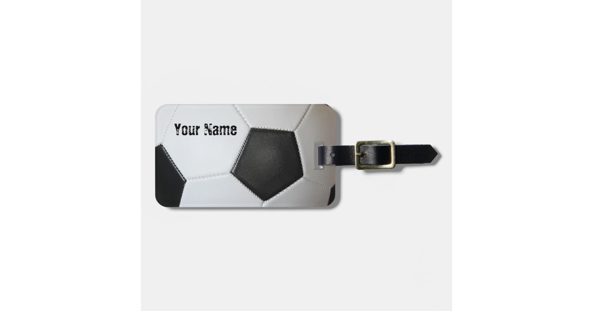 Association Football Soccer Bag Tag Zazzle