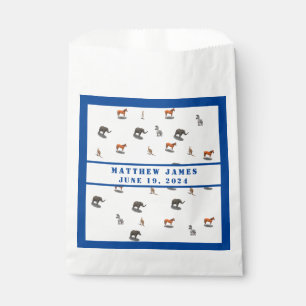 Assorted Animals Themed Baby Shower  Favor Bag