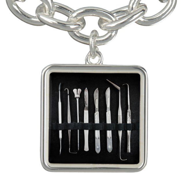 Assorted Antique Embalming Tools Charm Bracelet (Design)