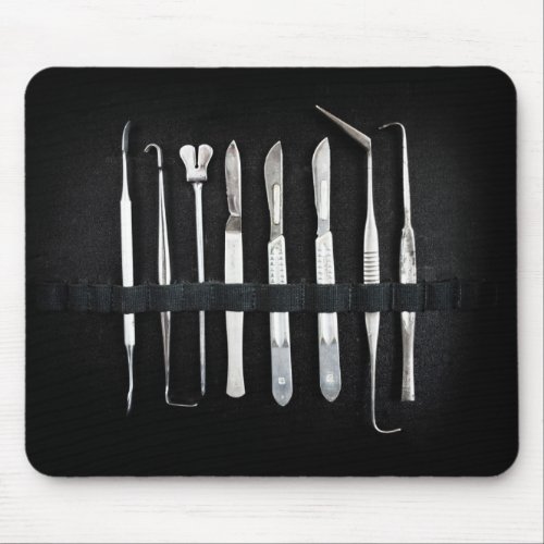 Assorted Antique Embalming Tools Mouse Pad