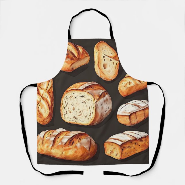 Assorted Artisan Bread Loaves Apron (Front)