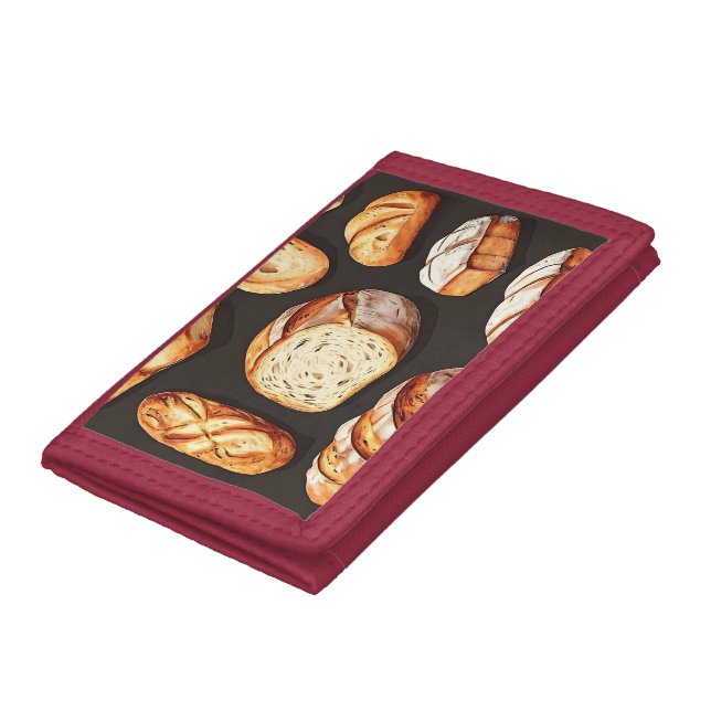 Assorted Artisan Bread Loaves Tri-fold Wallet (Bottom)