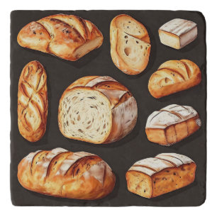 Assorted Artisan Bread Loaves Trivet