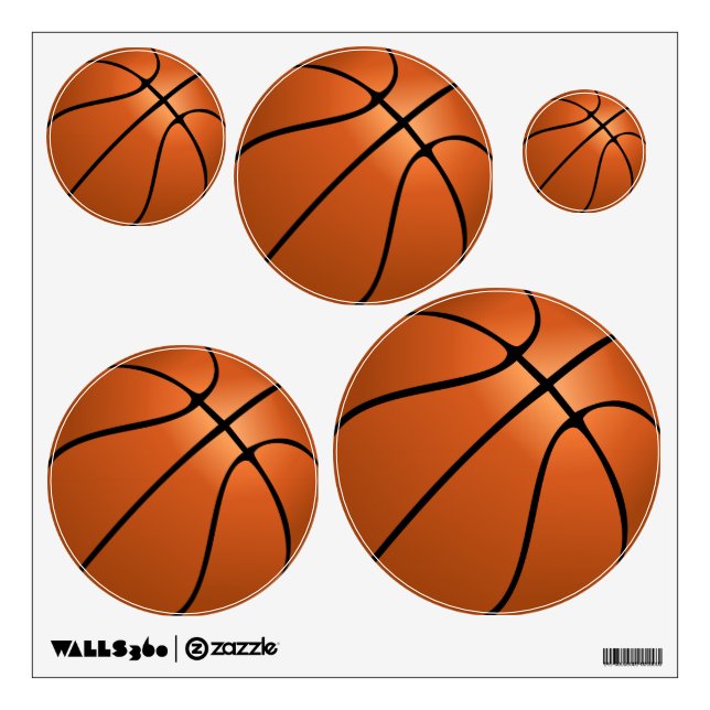 Assorted Basketball Wall Decal Set (Front)