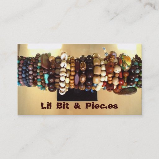 Customizable Assorted Beads Business Cards