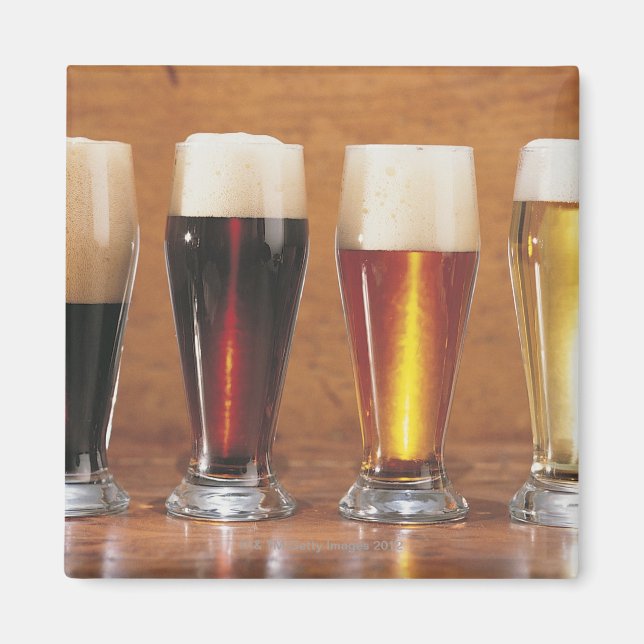 Assorted beers and ales magnet (Front)