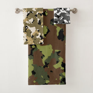 Assorted Camo Bath Towel Set