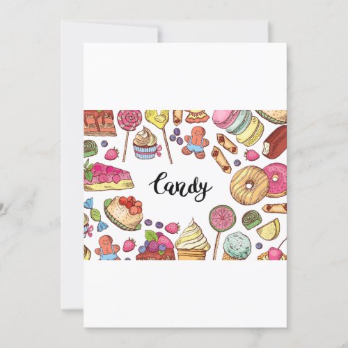 Assorted Candy Invitation