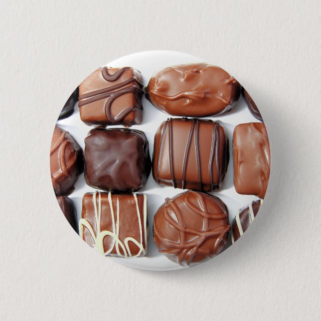 Assorted Chocolates Pinback Button (Front)