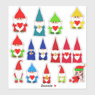 Assorted Christmas Gnomes Sticker
