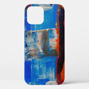 Assorted-color abstract painting iPhone 12 case