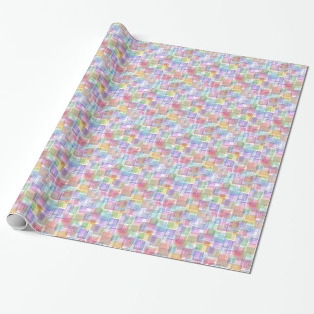 Assorted Color Glossy  Wrapping Paper (Unrolled)