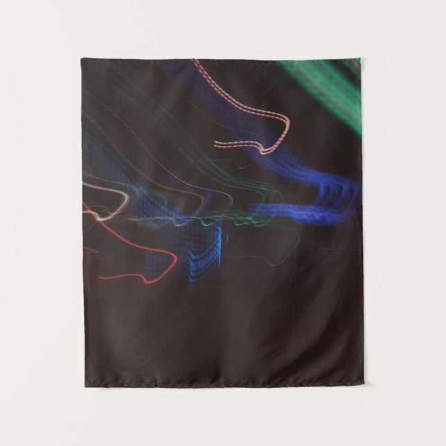 Assorted-color LED lights illustration Tapestry (Front)
