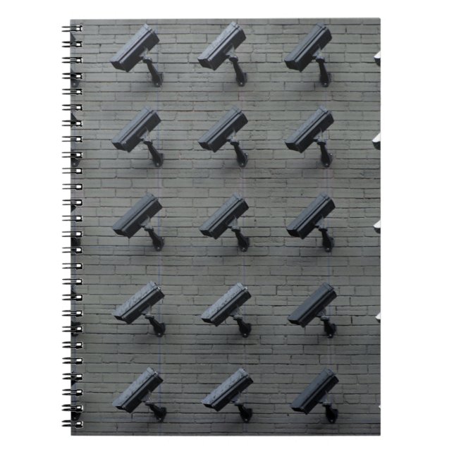 Assorted-color security cameras notebook (Front)
