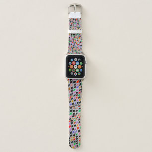 Assorted-color textiles apple watch band