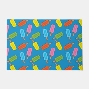 Assorted Colorful Popsicles Pattern Doormat