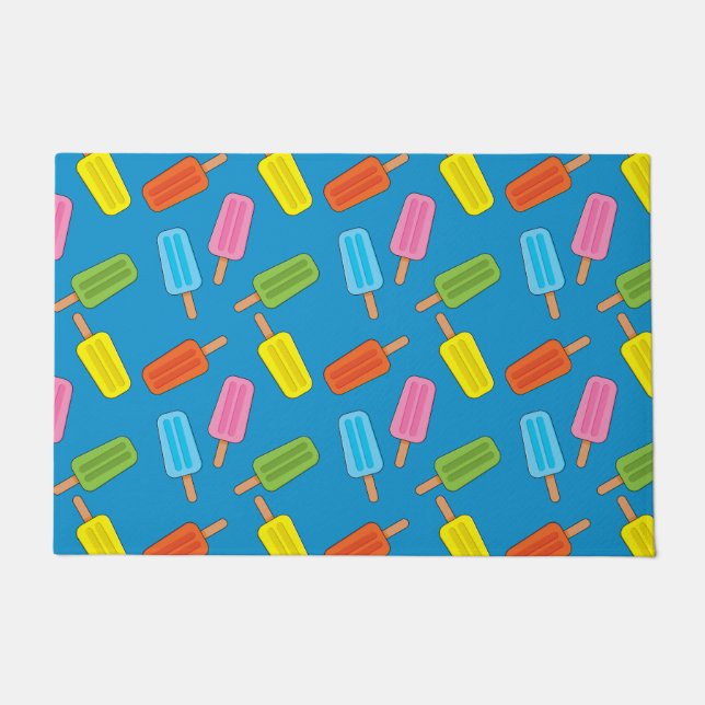 Assorted Colorful Popsicles Pattern Doormat (Front)