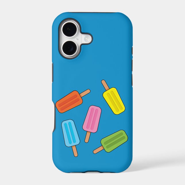 Assorted Colorful Popsicles Pattern Iphone Case (Back)