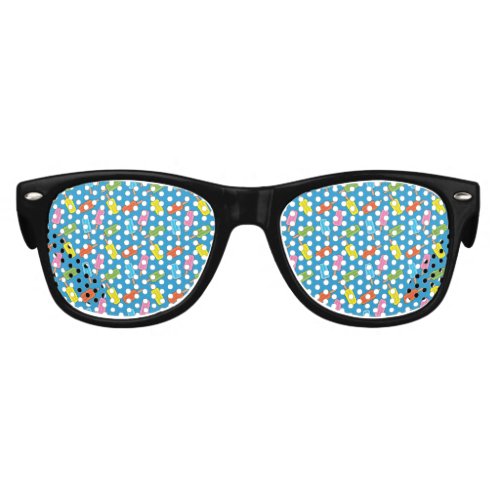 Assorted Colorful Popsicles Pattern Kids Sunglasses