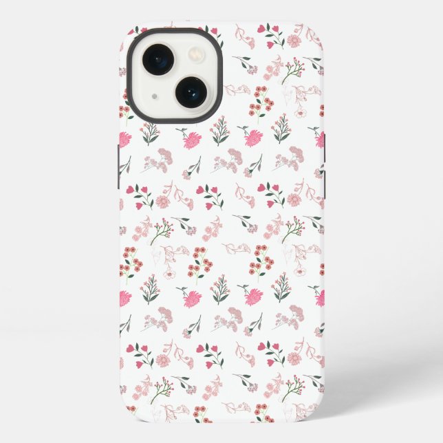 Assorted Delicate Flower in Pattern  Iphone Case (Back)