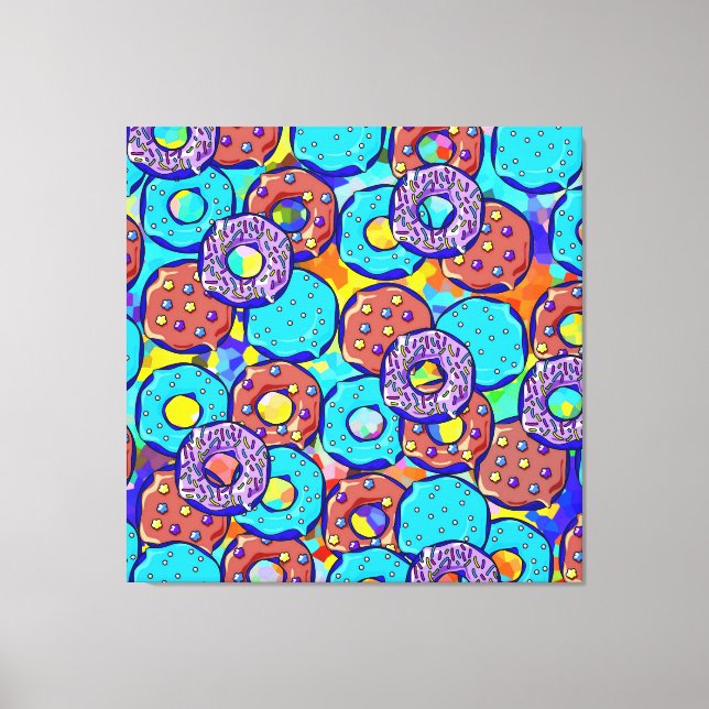 ASSORTED DONUTS 2A   CANVAS PRINT (Front)