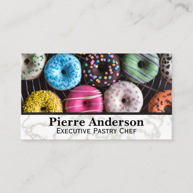 Assorted Donuts | Pastry Shop Loyalty Card (Front)