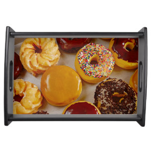 Assorted donuts serving tray