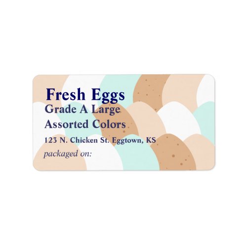 Assorted Egg Label