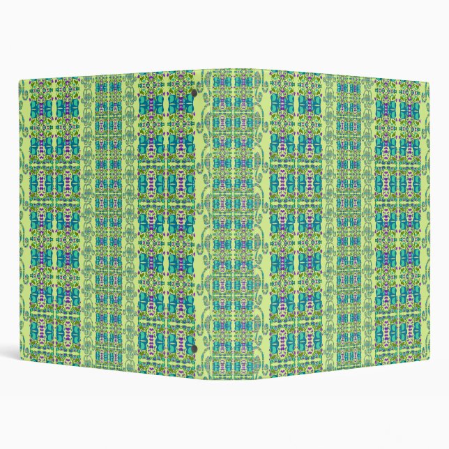 Assorted Floral Cupflowers 3 Ring Binder (Background)