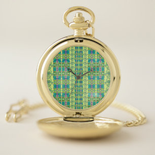 Assorted Floral Cupflowers Pocket Watch