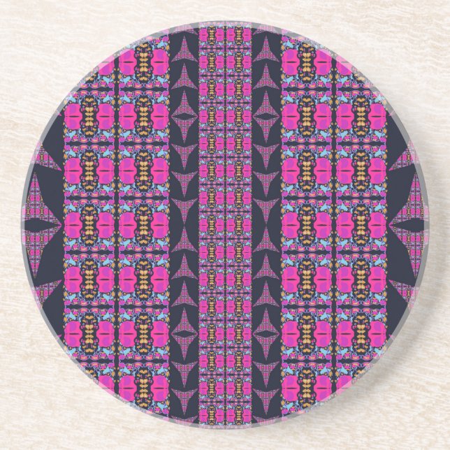 Assorted Floral Pinwheels Coaster (Front)